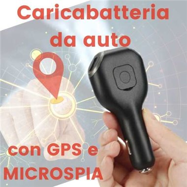 Caricabatteria da auto con localizzatore GPS nascosto, ascolto ambientale, tracciamento via WEB e APP +