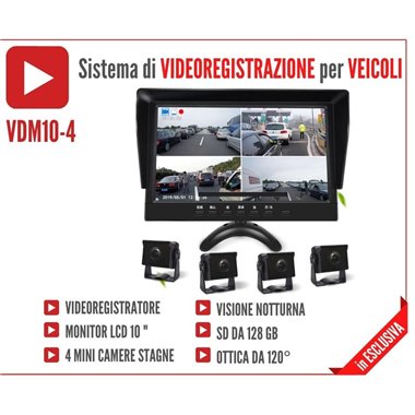 Sistema di videoregistrazione per veicoli