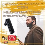 Auricolare Bluetooth con registratore di telefonate incorporato