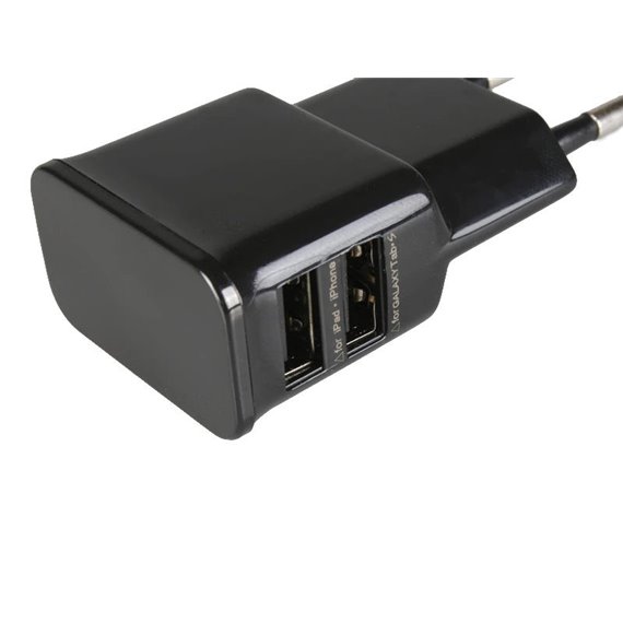 Caricabatterie USB doppio ingresso (senza cavo)