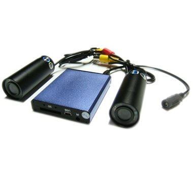 Sistema di videoregistrazione professionale da auto con DVR a 2 canali e 2 Telecamere da 120° con illuminatore IR a 940nm