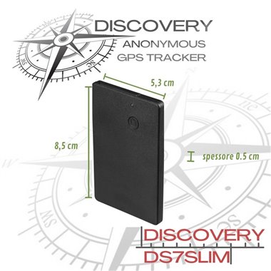 Localizzatore GPS ultrasottile SENZA SIM CARD INTESTATA stagno, magnetico, adesivo con 5/7gg di autonomia