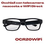 Occhiali investigativi WiFi con telecamera INVISIBILE e videoregistratore incorporato, design da vista e lenti trasparenti