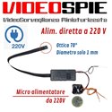Spy Cam VideoSpia FullHD 1080p a 220V trasmette e registra audio/video in REMOTO su smartphone con motion detector