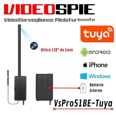 SpyCam VideoSpia FullHD 1080p trasmette e registra audio/video in remoto con Motion Detection e batteria esterna da 5 ore