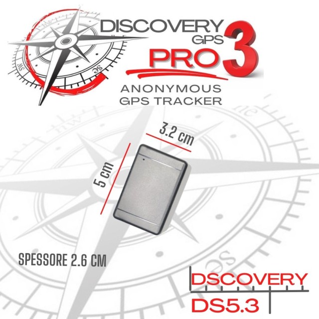 Localizzatore GPS anonimo Discovery DS5 stagno magnetico con sim anonima