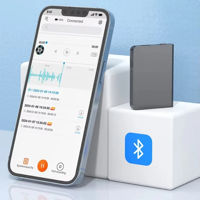 RBT02 Registratore audio Bluetooth