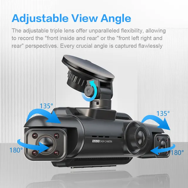 DSW40 Dash Cam con 4 LENTI