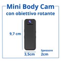Mini Bodycam 4G con obiettivo rotante e trasmissione in diretta
